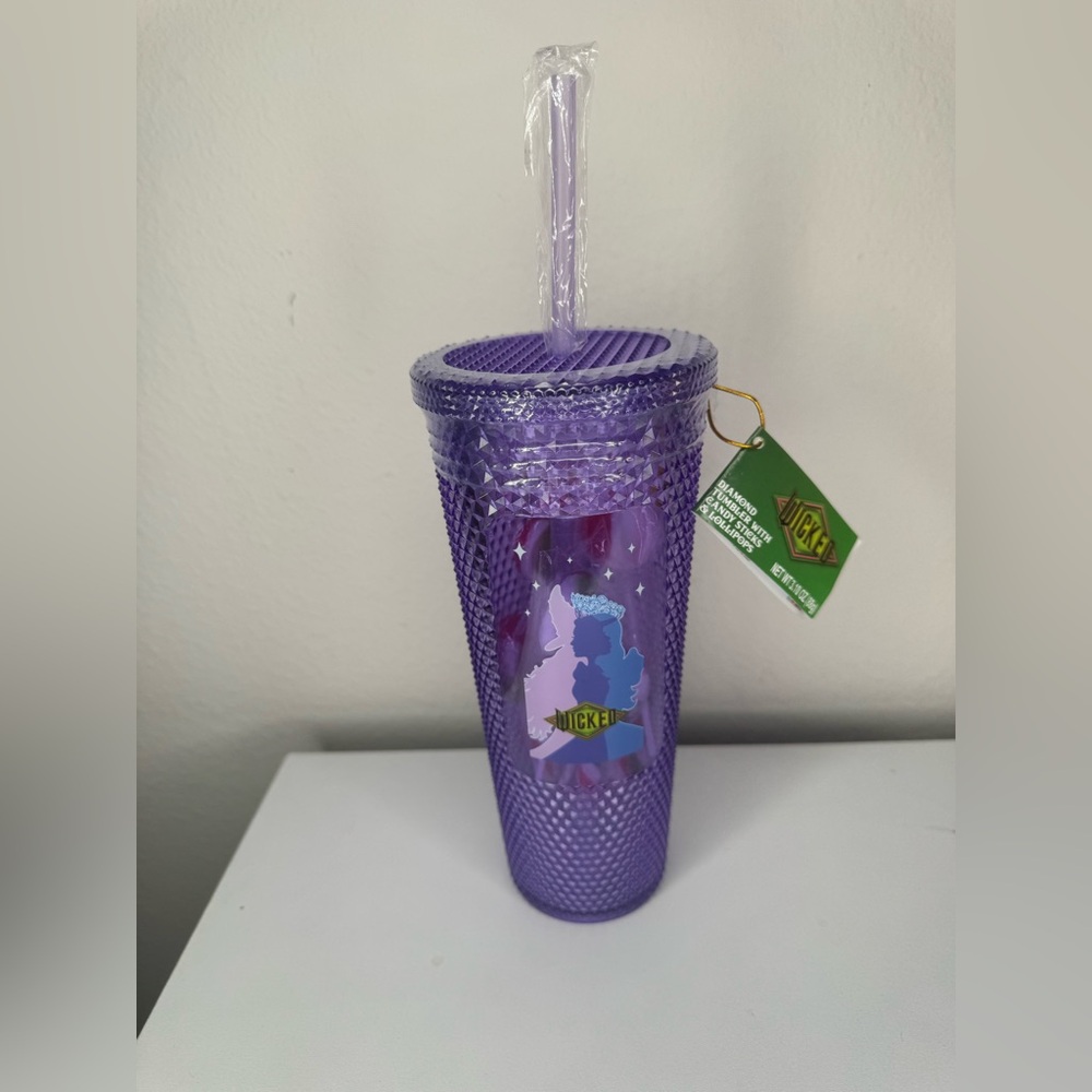 Wicked for Good Changed for Good Purple Tumbler NWT & Candy